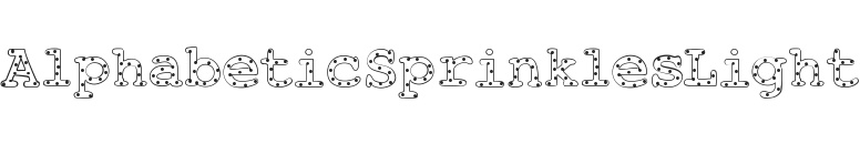 Alphabetic Sprinkles