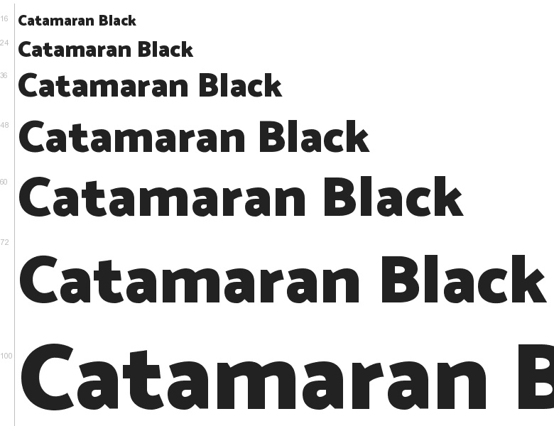 Free Font Catamaran By Pria Ravichandran