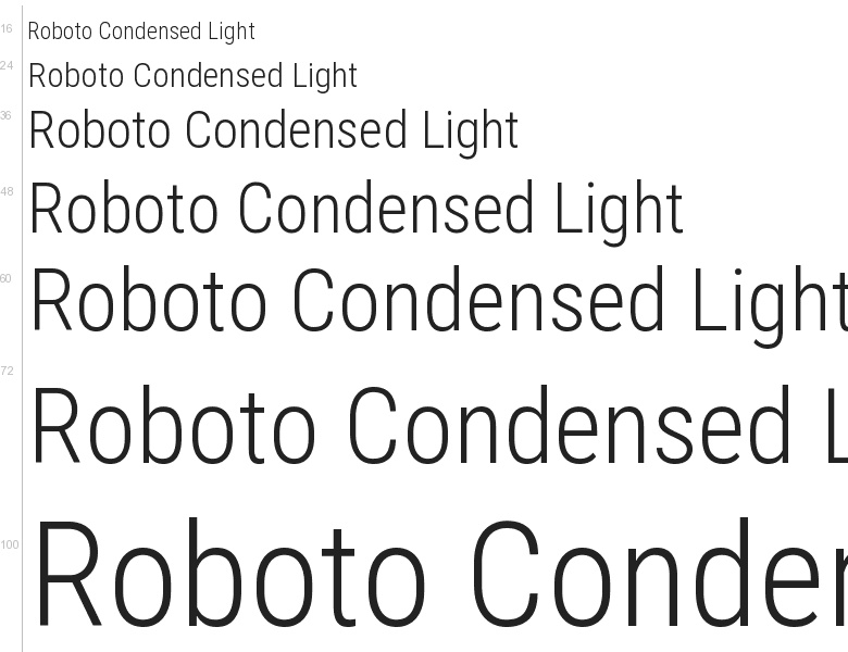 Free font "Roboto 2014" by