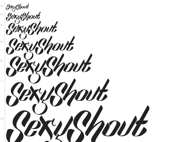 Sexy Shout Free Font